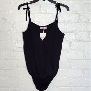 Buddy Love NWT Black Dressy Bodysuit